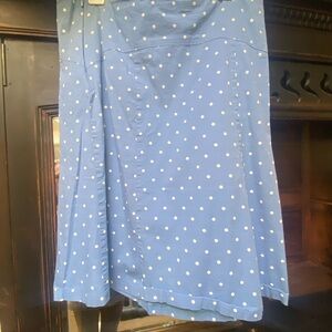 Blue Polka Dot Skirt